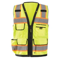 OccuNomix Heavy Duty Two-Tone Surveyor Vest W/Zipper - LUX-HDS2T