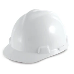 MSA V-Gard Cap Style Hard Hat Fas-Trac III Suspension - 477477 - White