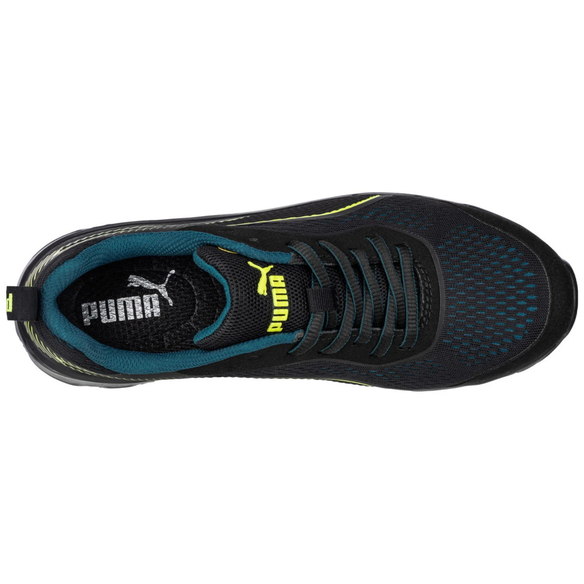 Puma Safety Women's W-Motion Protect Fuse Knit Low 2.0 Black & Lime EH Composite Toe Shoes - 643935 - Image 6