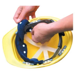 Case Of 100 Terry Snap-On Hard Hat Sweatbands - 870B100