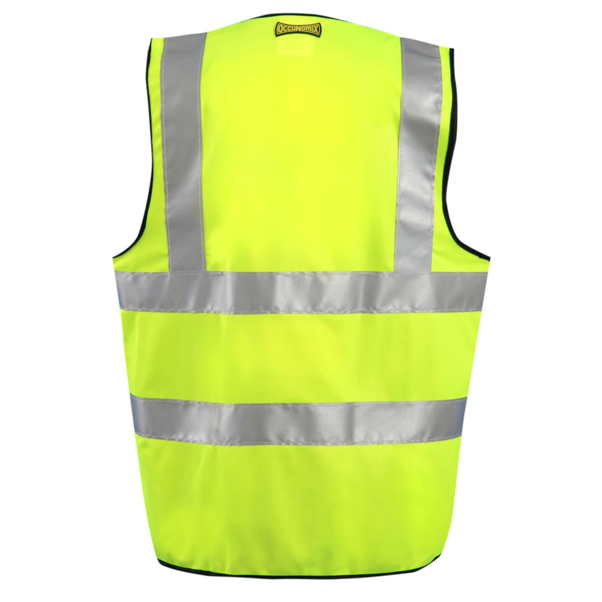 OccuNomix Solid Dual Stripe Vest W/Zipper - LUX-SSFULLZ - Image 2