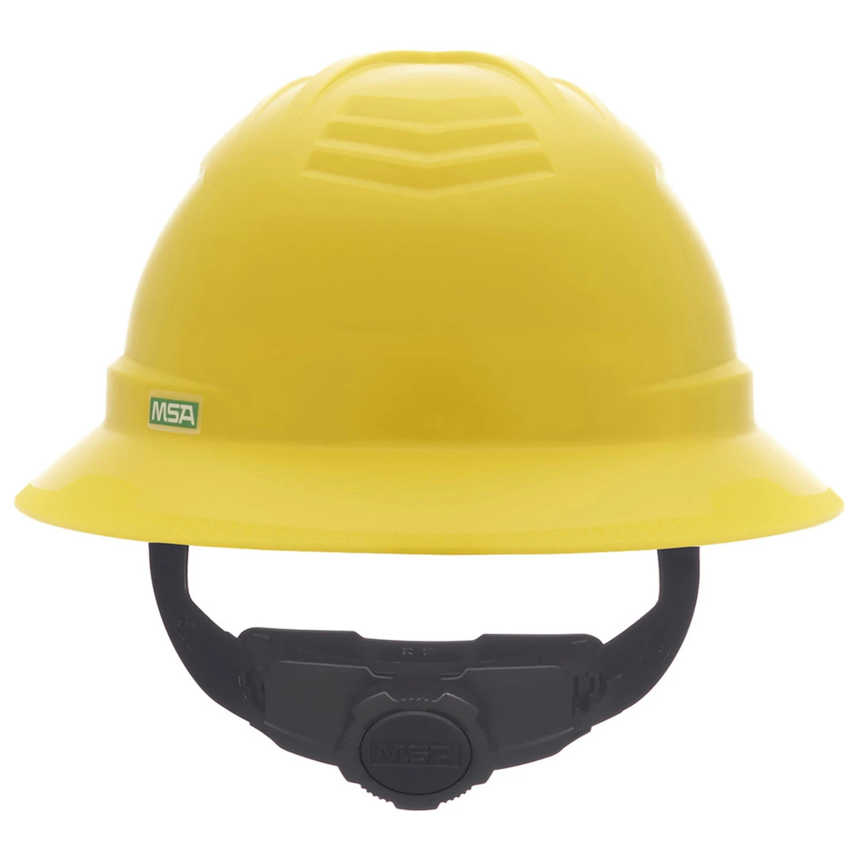 MSA V-Gard C1 Full Brim Hard Hat With Fas-Trac III Suspension - Image 3