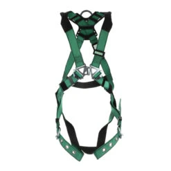 MSA V-FORM Safety Harness With Back D-Ring And Tongue Buckle Leg Straps