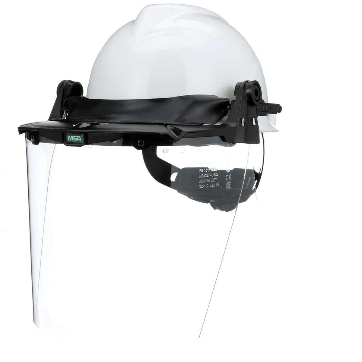 MSA V-Gard Accessory System Kit With V-Gard Cap, White, For Slotted Caps W/Clear PC Visor - 10118695 - Image 2