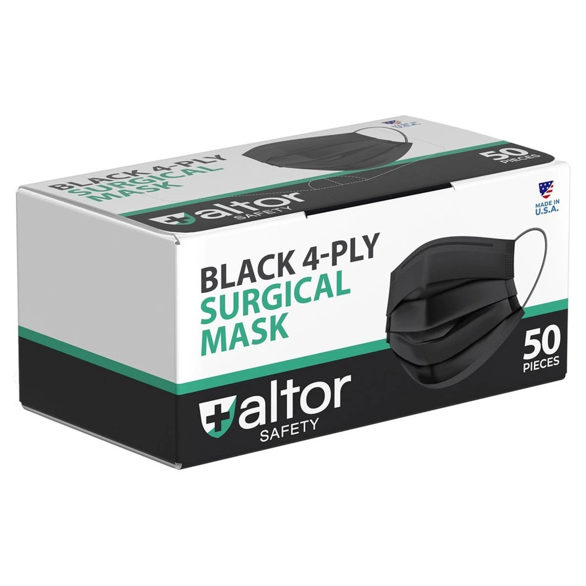 Altor Safety Surgical Mask 62222B, 3-Ply ASTM Level 2, USA Made - Case Of 2000