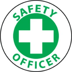 Safety Officer 2" Vinyl Hard Hat Emblem - 25 Pack