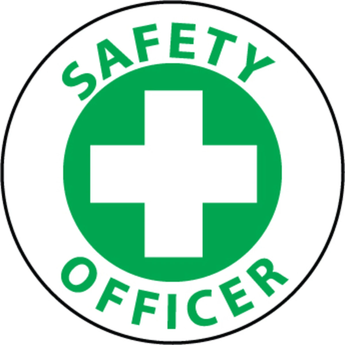 Safety Officer 2" Vinyl Hard Hat Emblem - 25 Pack