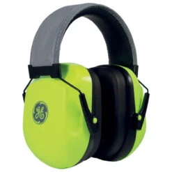 General Electric Hi-Vis Protective Earmuffs 27 DB NRR - Hi-vis Lime - GM452HV