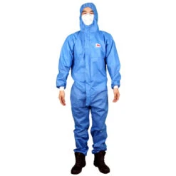 3M Hooded Protective Coverall With Wide Elastic Wrist And Ankle Cuffs 4532+: Size Large