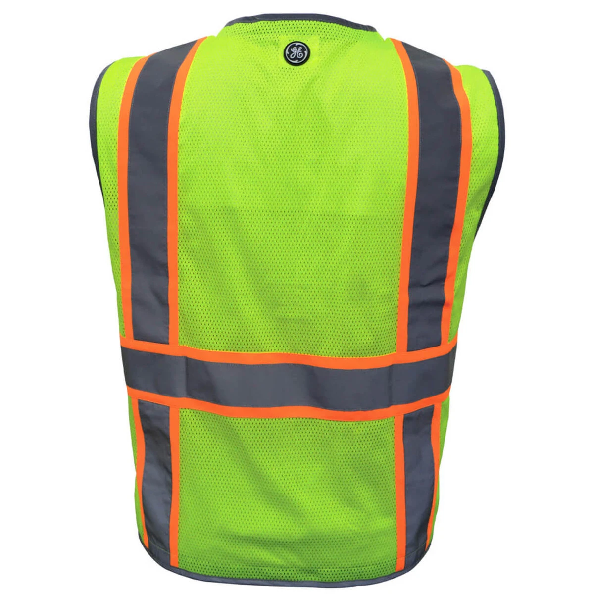 General Electric Type R Class 2 Hi-Vis Heavy Duty Engineer Safety Vest With Contrasting Trim - Hi-Vis Green - GV086 - Image 2