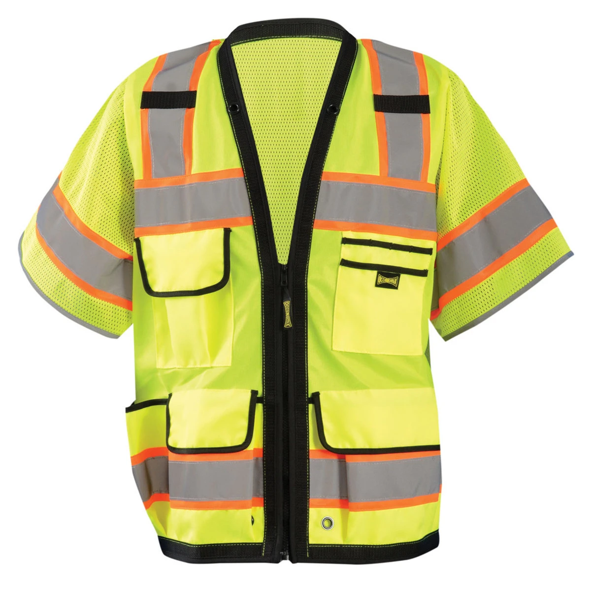 OccuNomix Heavy Duty Two-Tone Surveyor Vest W/Zipper - LUX-HDS2T3