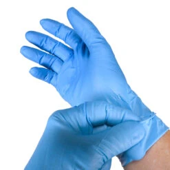 UMBO Niflex95 Blue Nitrile Disposable Gloves - 9 Mil - H142 - Box Of 50 (S, M, L, XL, 2XL)