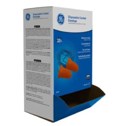 General Electric 32 DB Polyurethane Foam Bullet Earplugs - Orange - 100 Pair - GP426