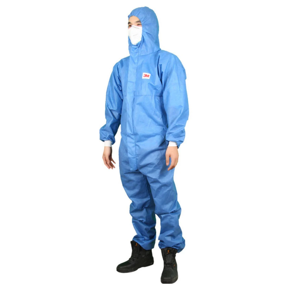3M Hooded Protective Coverall With Wide Elastic Wrist And Ankle Cuffs 4532+: Size Large - Image 2