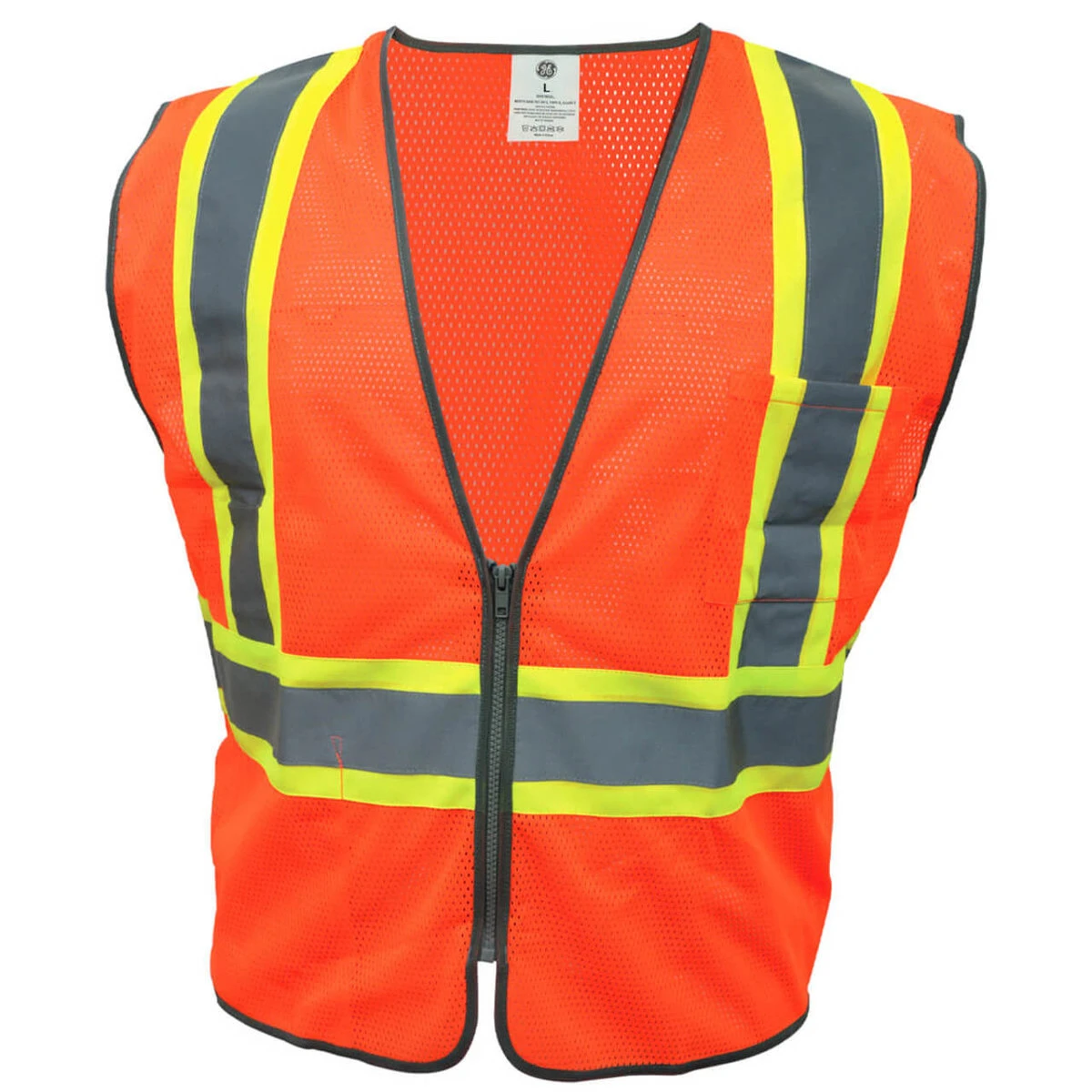 General Electric Type R Class 2 High-Vis Safety Vest With Contrasting Trim - GV078 - Image 3
