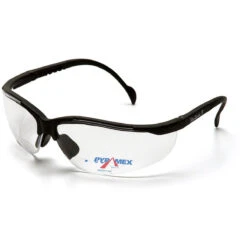 Pyramex Venture II Reader Safety Glasses - Clear Lens - Black Frame
