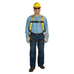MSA Workman Safety Harness - 3 D Rings W/ Qwik Fit Chest