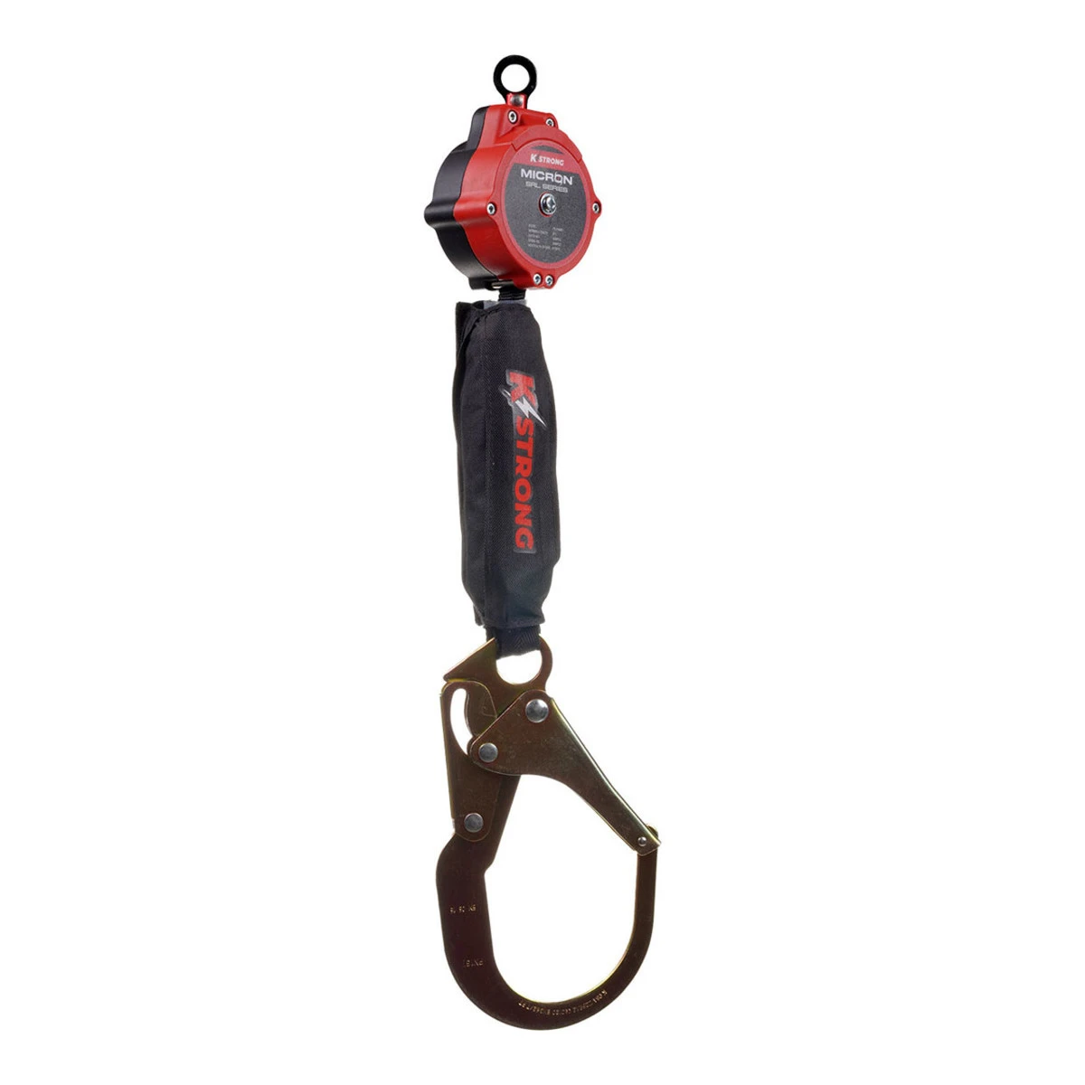 K-Strong 6ft. Micron SRL With Rebar Hook & Harness Carabiner - Image 2