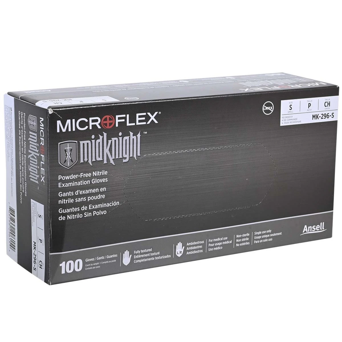 Midknight Exam Glove - 5.1 Mil - Box Of 100 (XS, S, M, L, XL, 2XL) - Image 2